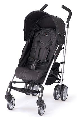 white double pram